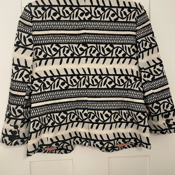 Walter Jackets & Coats | Walter Blazer Size 6 | Color: Black/Ivory - Picture 4 of 4